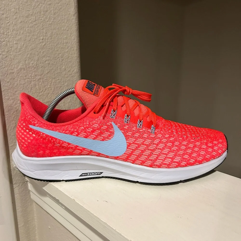 Nike Air Zoom Pegasus 35 Bright Crimson 942851-600 Athletic Men's Shoes Sz 10 - Picture 2 of 9